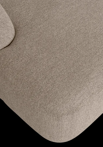 BEPUREHOME Sloping U-formet sofa - natur meleret chenille stof