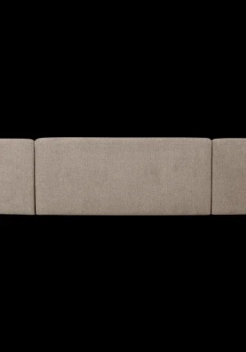 BEPUREHOME Sloping U-formet sofa - natur meleret chenille stof