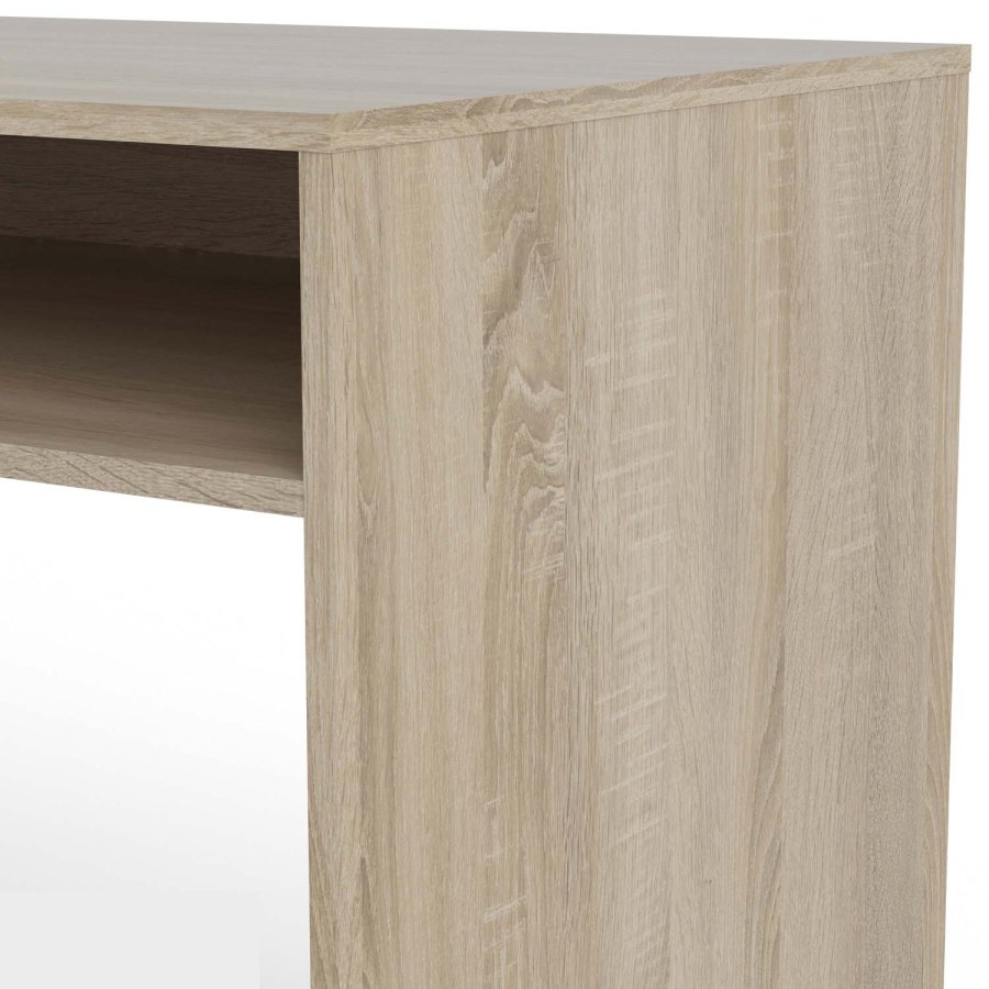 TVILUM Function Plus skrivebord - egetrsstruktur/hvid, m. 1 lge og 1 skuffe