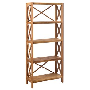  X-reol, m. 5 hylder - natur eg (H:161)