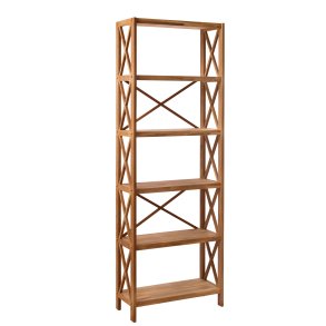  X-reol, m. 6 hylder - natur eg (H:198)