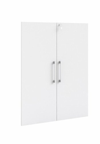 TVILUM Prima lger med ls - hvid melamin (st af 2)