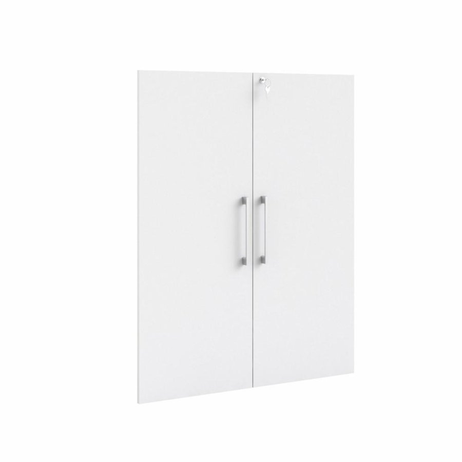 TVILUM Prima lger med ls - hvid melamin (st af 2)