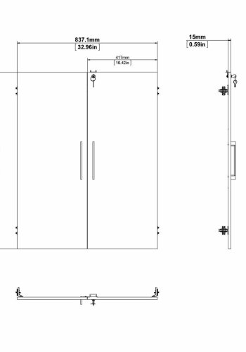 TVILUM Prima lger med ls - hvid melamin (st af 2)