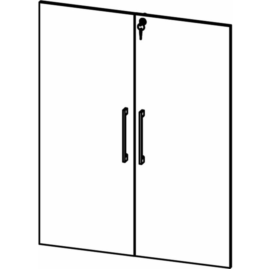 TVILUM Prima lger med ls - hvid melamin (st af 2)