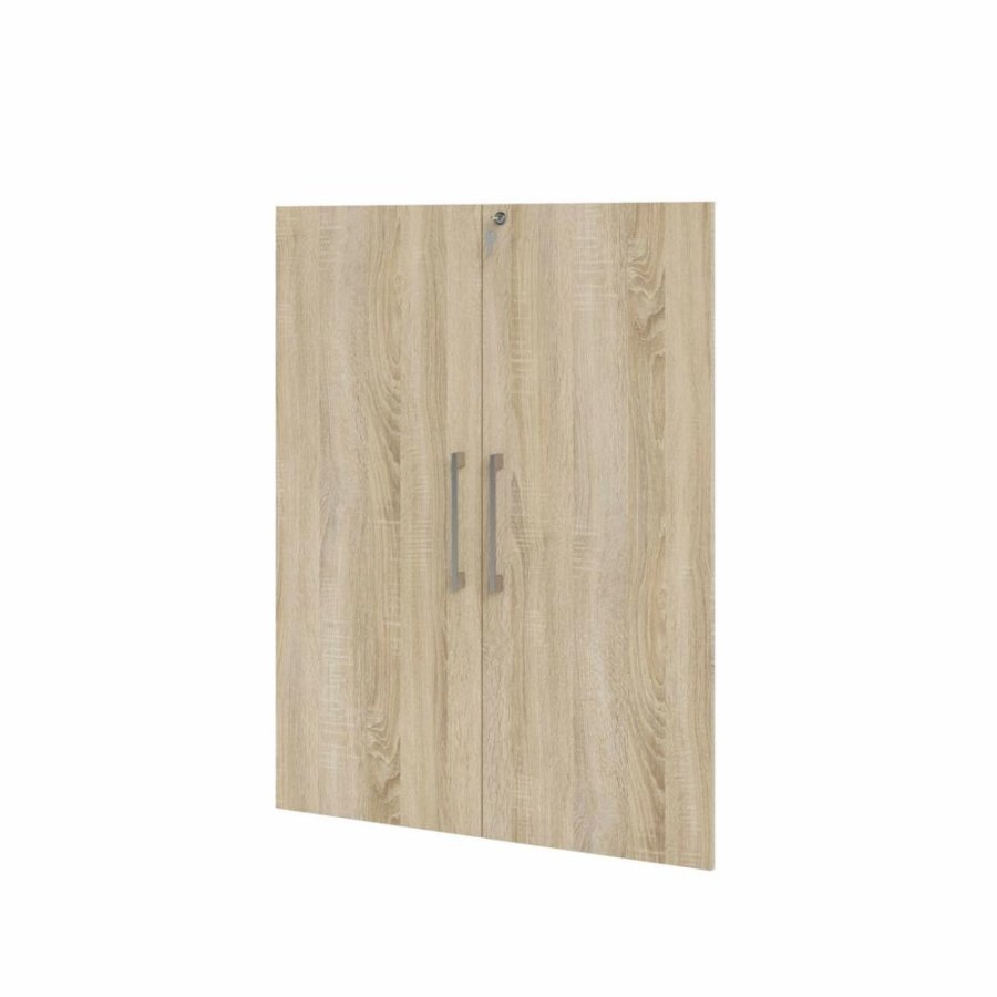 TVILUM Prima lger med ls - egetrsfarvet melamin (st af 2)