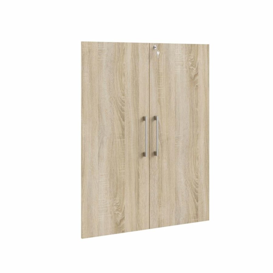 TVILUM Prima lger med ls - egetrsfarvet melamin (st af 2)