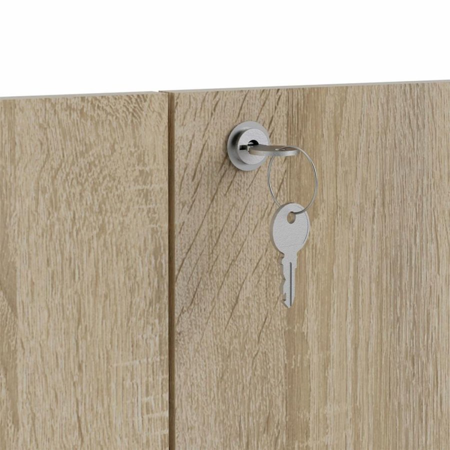 TVILUM Prima lger med ls - egetrsfarvet melamin (st af 2)