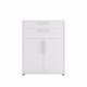 TVILUM Prima kontorkommode - hvidt tr, m. 2 lger og 2 skuffer 