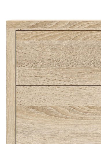 TVILUM Prima kontorkommode - egetrsstruktur, m. 2 lger og 2 skuffer 