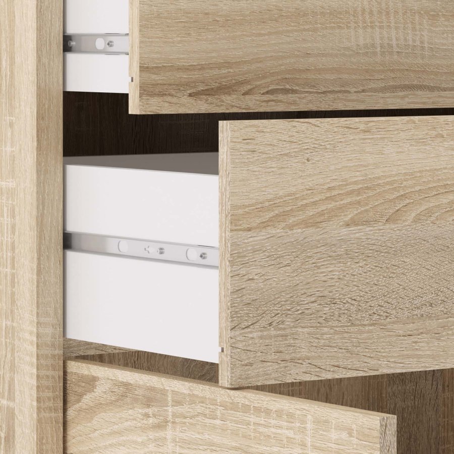 TVILUM Prima kontorkommode - egetrsstruktur, m. 2 lger og 2 skuffer 