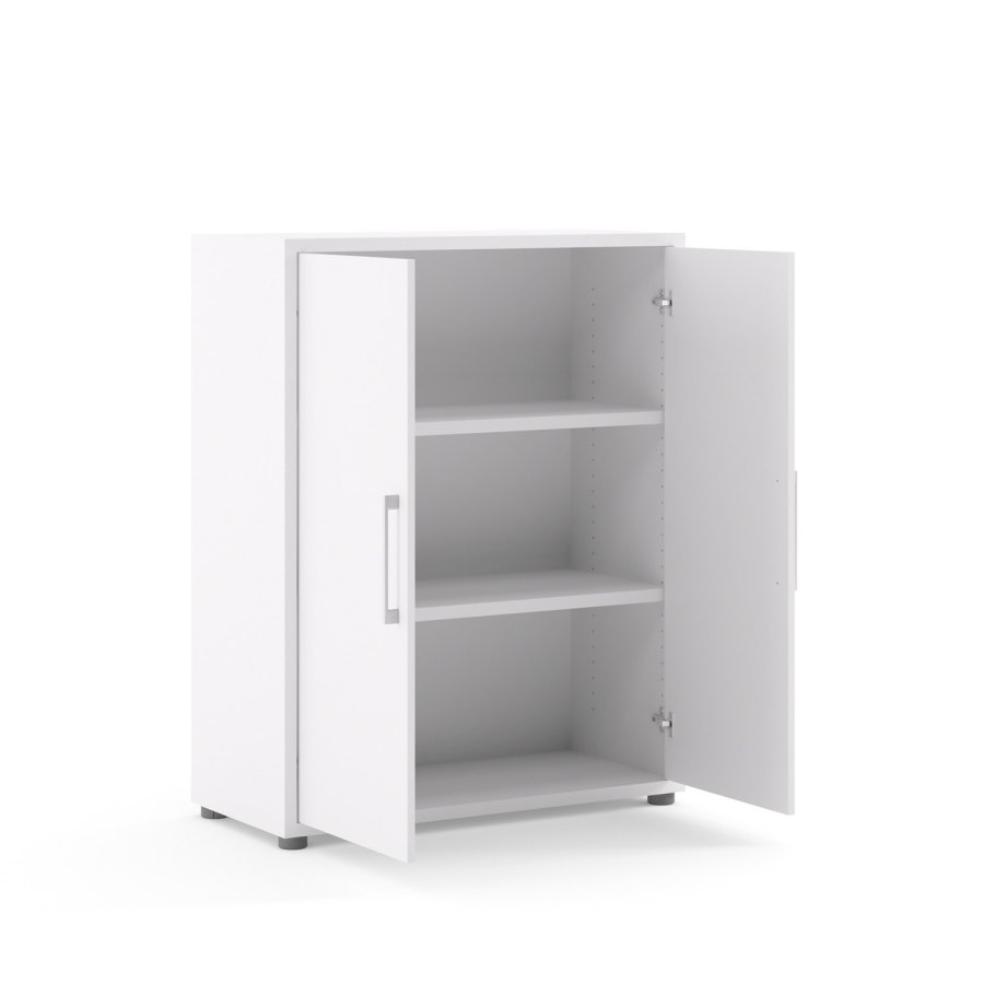 TVILUM Prima sknk - hvid tr m. 2 lger