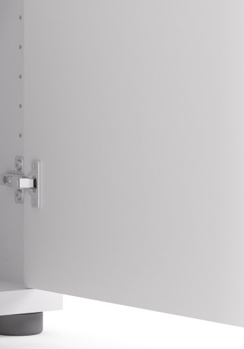 TVILUM Prima sknk - hvid tr m. 2 lger