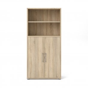 TVILUM Prima kontorreol - egetrsstruktur, m. 2 lger 