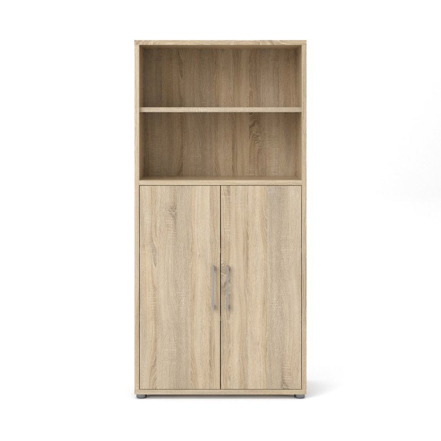 TVILUM Prima kontorreol - egetrsstruktur, m. 2 lger 