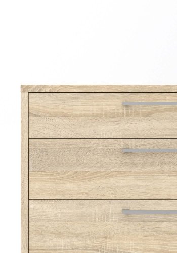 TVILUM Prima kontorkommode - egetrsstruktur, m. 4 skuffer 