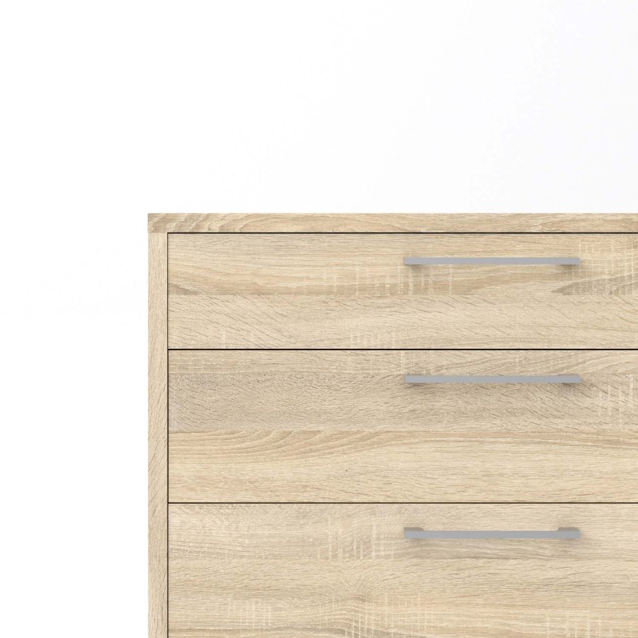 TVILUM Prima kontorkommode - egetrsstruktur, m. 4 skuffer 