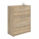 TVILUM Prima kontorkommode - egetrsstruktur, m. 4 skuffer 