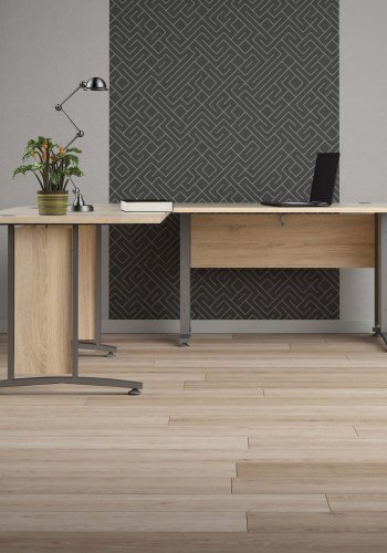 TVILUM Prima hjrneskrivebord - egestruktur m. stlstel