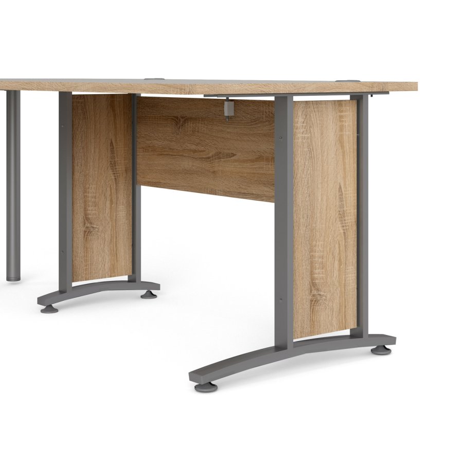 TVILUM Prima hjrneskrivebord - egestruktur m. stlstel