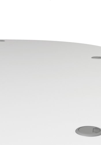 TVILUM Prima skrivebord - hvid tr m. stlstel, m. skuffer