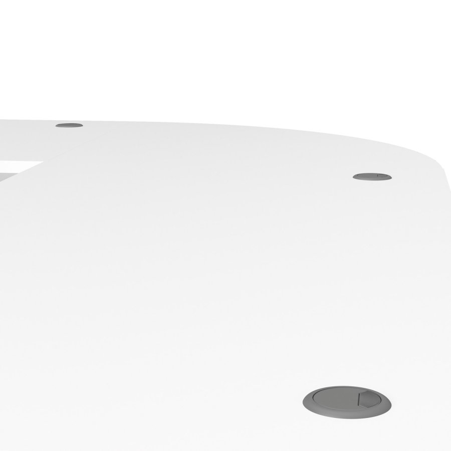 TVILUM Prima skuffesektion - hvid tr, m. hjul, 4 skuffer