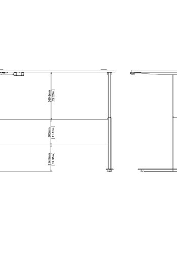 TVILUM Prima hve snkebord - hvid/slvgrt stl  (150x80)