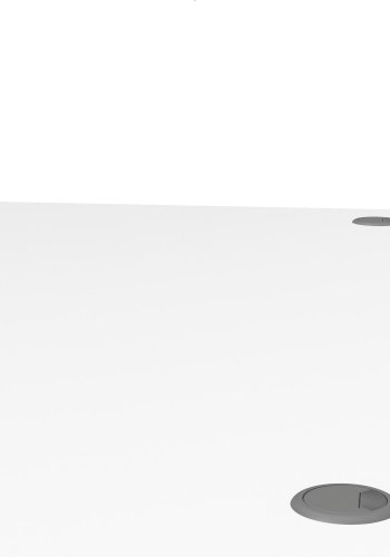 TVILUM Prima skrivebord - hvid tr, stl stel