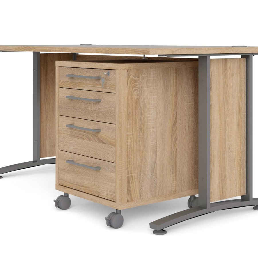 TVILUM Prima skrivebord - egestruktur, stl stel