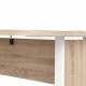 TVILUM Prima hjrneskrivebord - egetrsstruktur, m. 3 skuffer 