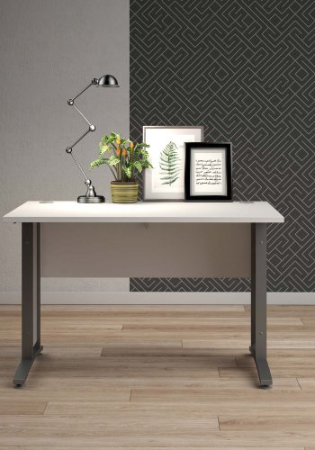 TVILUM Prima skrivebord - hvid tr, 80x120