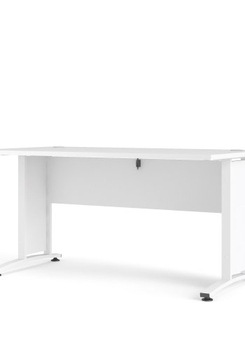 TVILUM Prima skrivebord - hvid, rektangulr (150x80)