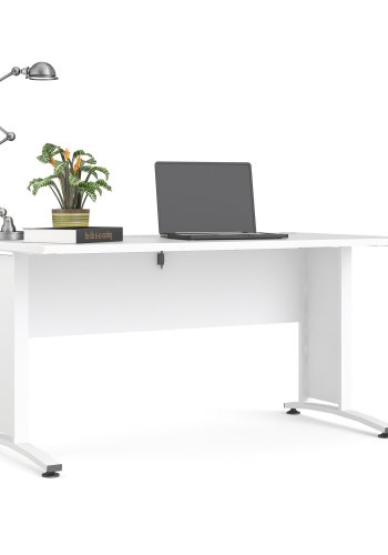 TVILUM Prima skrivebord - hvid, rektangulr (150x80)