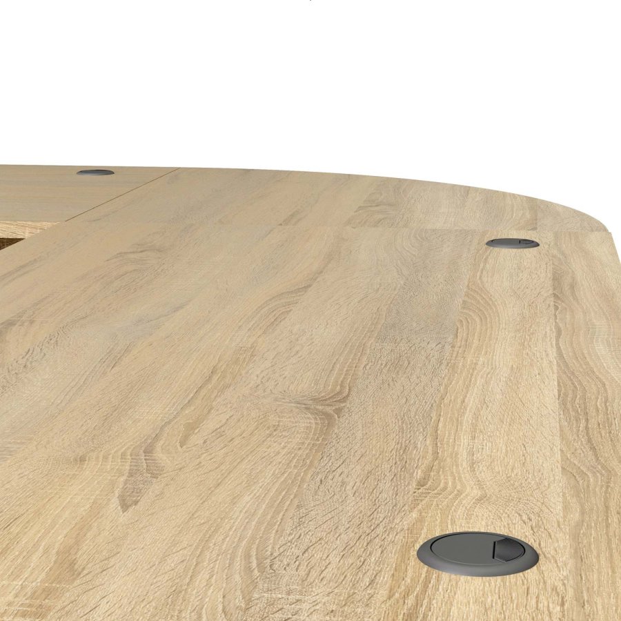 TVILUM Prima skrivebord - egestruktur, stl stel