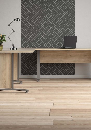 TVILUM Prima skrivebord - egestruktur, stl stel