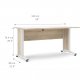 TVILUM Prima skrivebord - natur egetrsfinér og hvid (150x80)