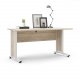 TVILUM Prima skrivebord - natur egetrsfinér og hvid (150x80)