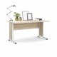 TVILUM Prima skrivebord - natur egetrsfinér og hvid (150x80)