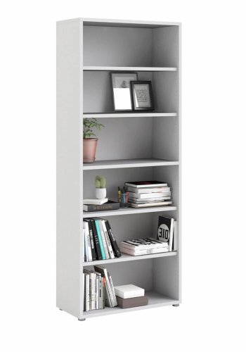 TVILUM Prima reol, m. 5 hylder - hvid melamin