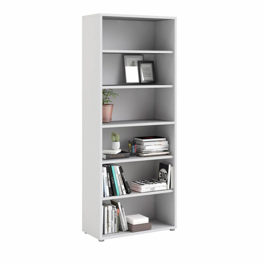 TVILUM Prima reol, m. 5 hylder - hvid melamin