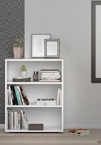 TVILUM Prima reol - hvid, m. 2 hylder 