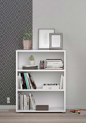 TVILUM Prima reol - hvid, m. 2 hylder 