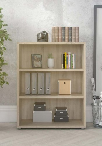 TVILUM Prima reol - egetrsstruktur, m. 2 hylder 