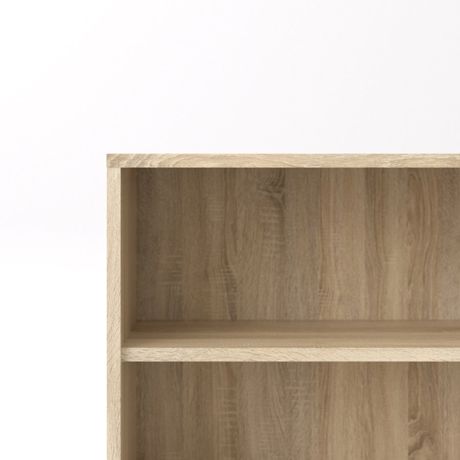 TVILUM Prima reol - egetrsstruktur, m. 2 hylder 