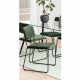 ACT NORDIC Cornelia spisebordsstol - grn polyester og sort metal