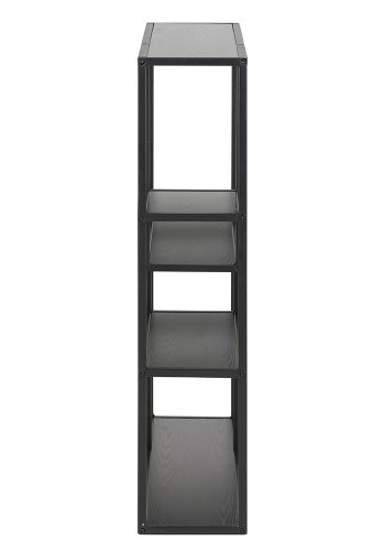 ACT NORDIC Seaford vgreol - sort melamin ask/metal, m. 3 hylder