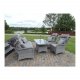 VENTURE DESIGN Washington sofa havest 3+2+1 m. gr hynder - gr rattan 