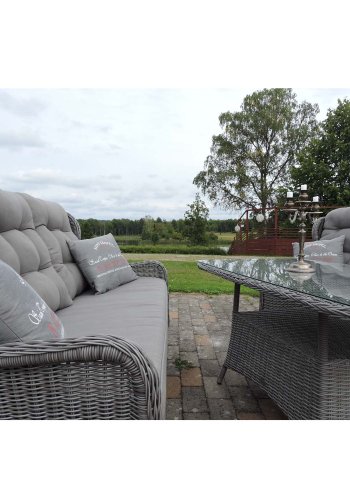 VENTURE DESIGN Washington sofa havest 3+2+1 m. gr hynder - gr rattan 