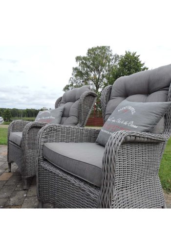 VENTURE DESIGN Washington sofa havest 3+2+1 m. gr hynder - gr rattan 
