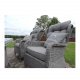 VENTURE DESIGN Washington sofa havest 3+2+1 m. gr hynder - gr rattan 